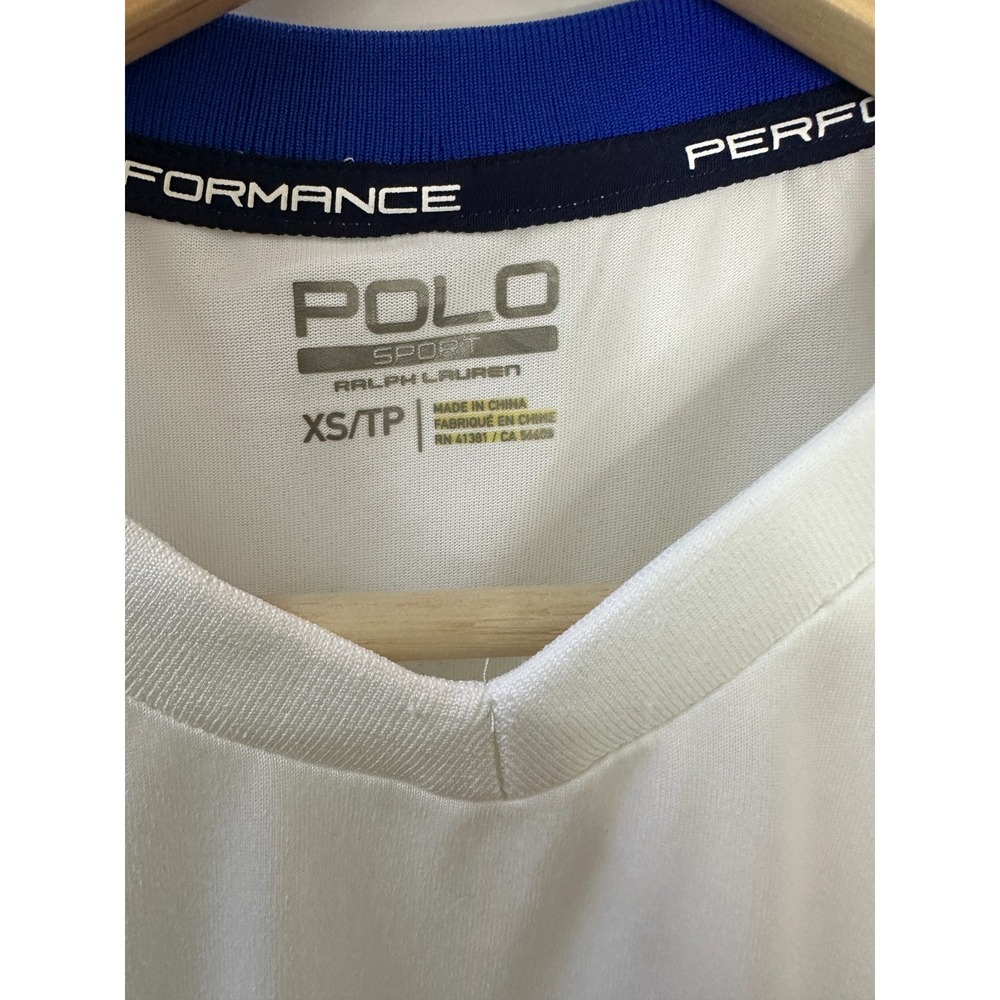 NEW Polo Sport Ralph Lauren USA Performance Shirt White Soccer Football Size XS - Picture 6 of 9